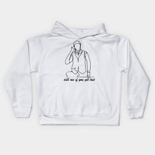 Outline typographic print / Call Me If You Get Lost - 157211324 Kids Hoodie